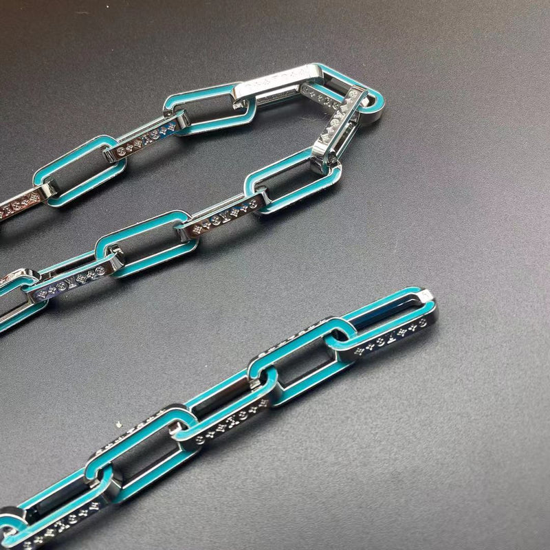 Louis Vuitton Bracelet & Cuban Necklace