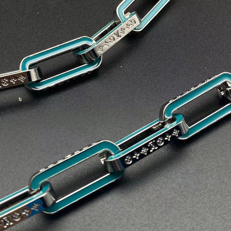 Louis Vuitton Bracelet & Cuban Necklace