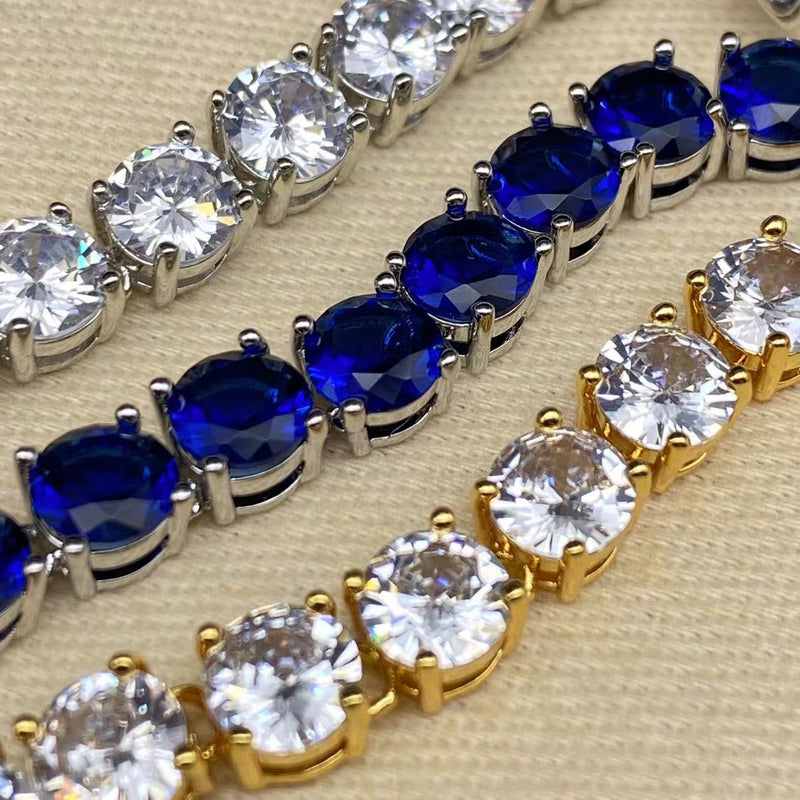 Louis Vuitton Bracelet (Silver & Gold & Blue)