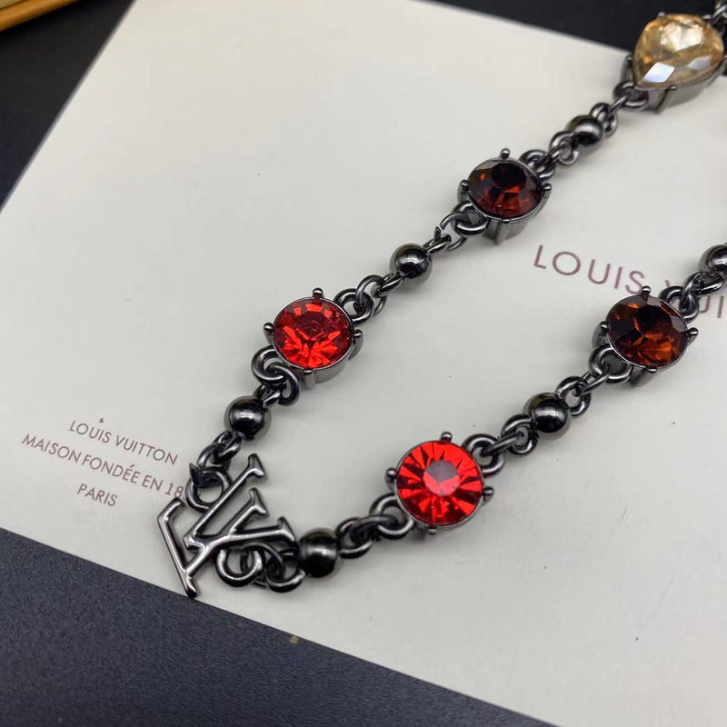 Louis Vuitton Bracelet & Cuban Necklace