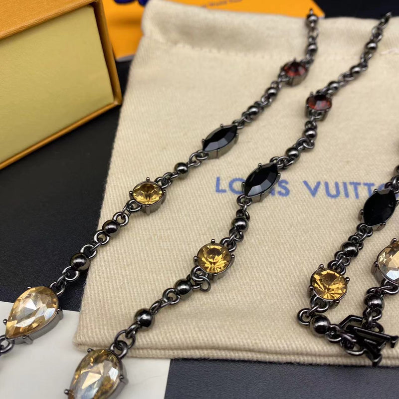 Louis Vuitton Bracelet & Cuban Necklace