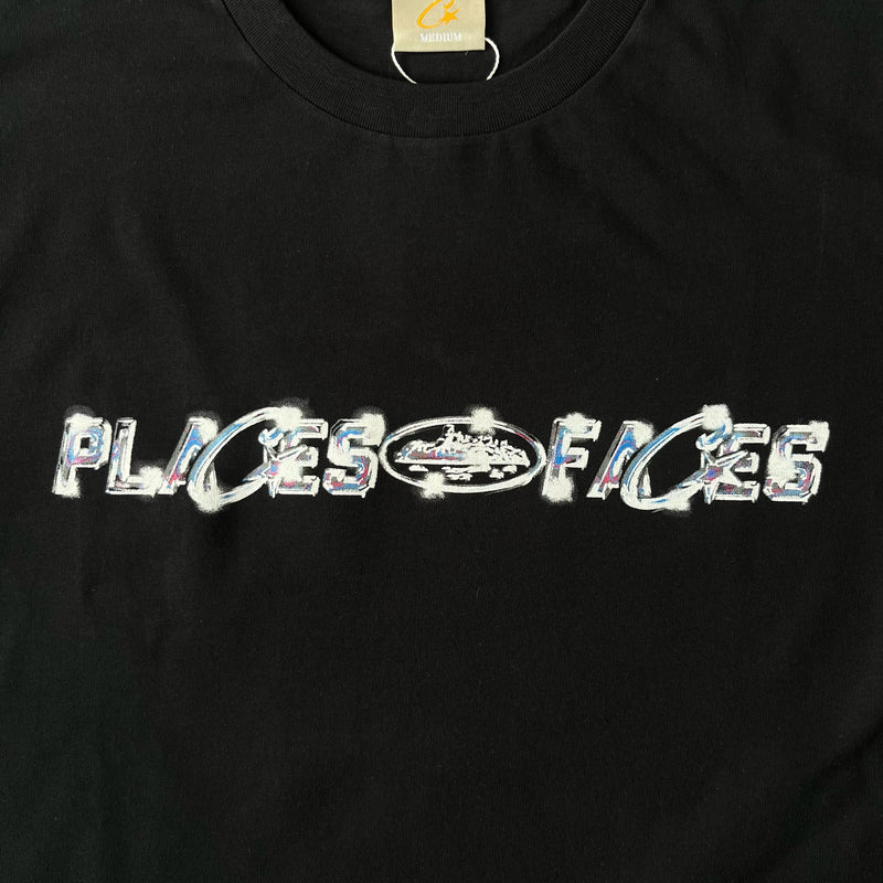 Corteiz RTW × Places + Faces T-Shirt Black