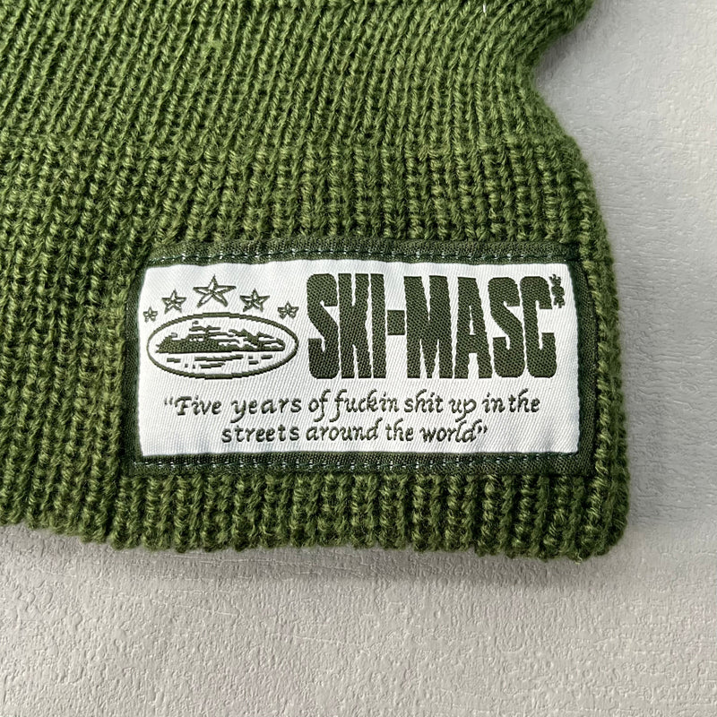 Corteiz 5Starz Balaclava Ski Mask Green