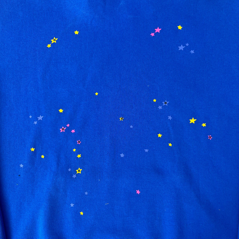 SP5DER Marina Blue Hoodie – Vibrant Designer Streetwear